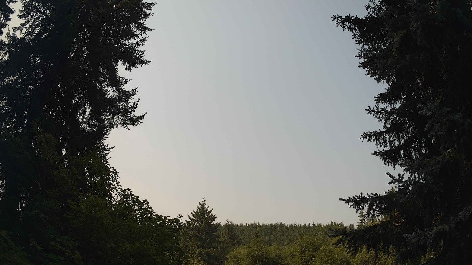 Pacific Northwest skyline timelapse on Aug 4th, 2026 at 10:30 AM