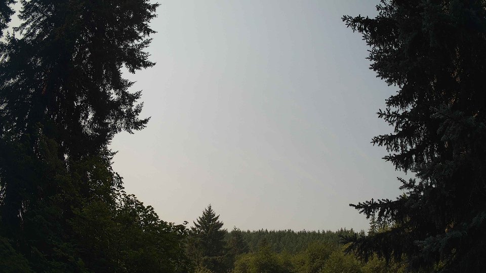 Pacific Northwest skyline timelapse on Aug 4th, 2026 at 11:15 AM