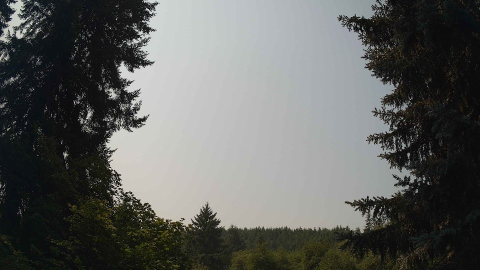 Pacific Northwest skyline timelapse on Aug 4th, 2026 at 11:45 AM