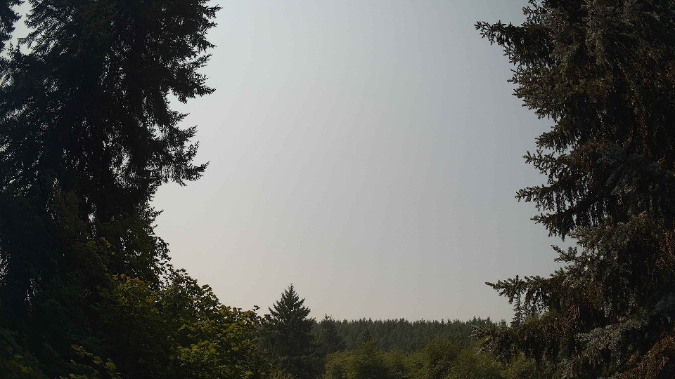 Pacific Northwest skyline timelapse on Aug 4th, 2026 at 12:00 PM