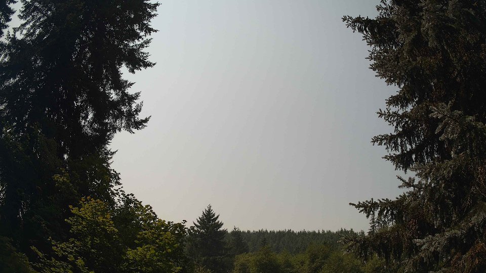 Pacific Northwest skyline timelapse on Aug 4th, 2026 at 12:15 PM