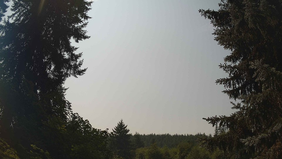 Pacific Northwest skyline timelapse on Aug 4th, 2026 at 12:45 PM