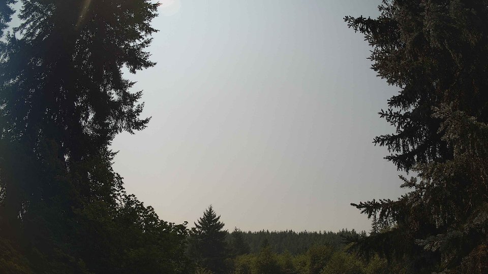 Pacific Northwest skyline timelapse on Aug 4th, 2026 at 1:00 PM