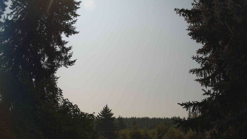 Pacific Northwest skyline timelapse on Aug 4th, 2026 at 1:15 PM