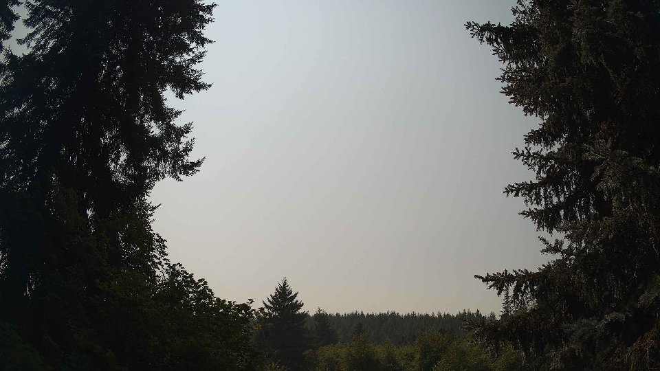 Pacific Northwest skyline timelapse on Aug 4th, 2026 at 1:30 PM