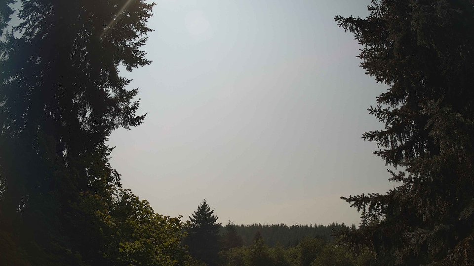 Pacific Northwest skyline timelapse on Aug 4th, 2026 at 2:00 PM