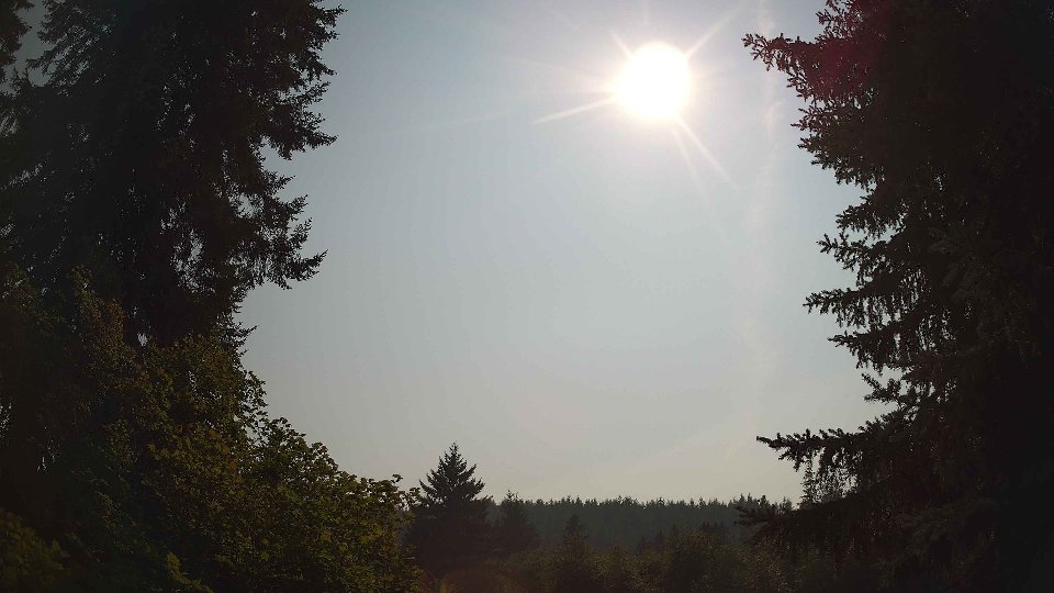 Pacific Northwest skyline timelapse on Aug 4th, 2026 at 4:00 PM