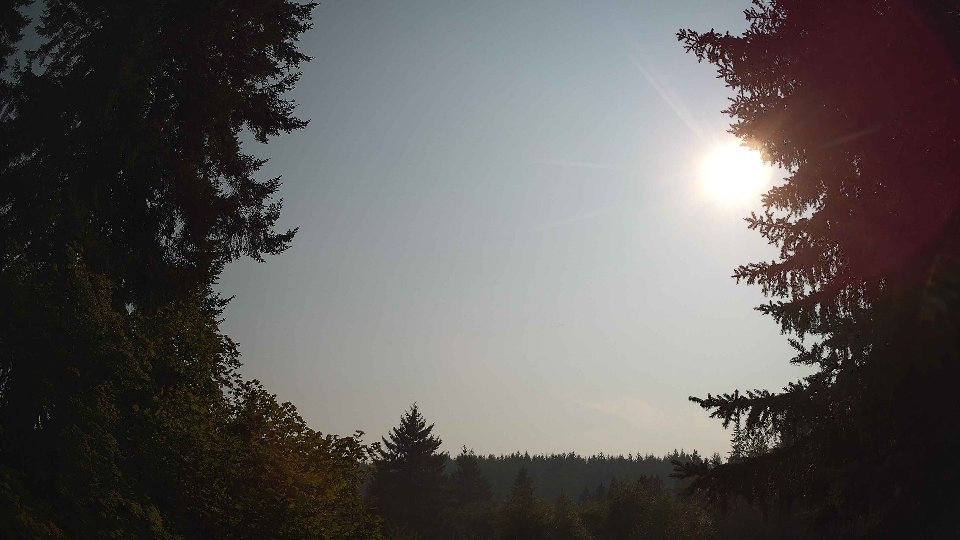 Pacific Northwest skyline timelapse on Aug 4th, 2026 at 5:00 PM