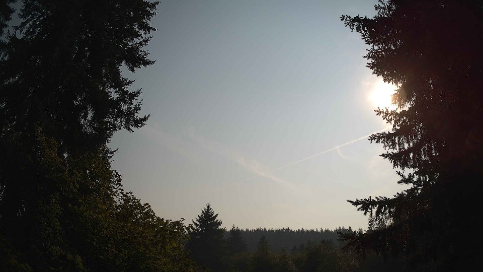 Pacific Northwest skyline timelapse on Aug 4th, 2026 at 5:15 PM