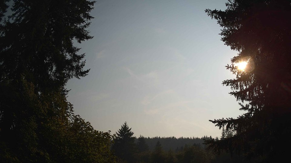 Pacific Northwest skyline timelapse on Aug 4th, 2026 at 5:30 PM