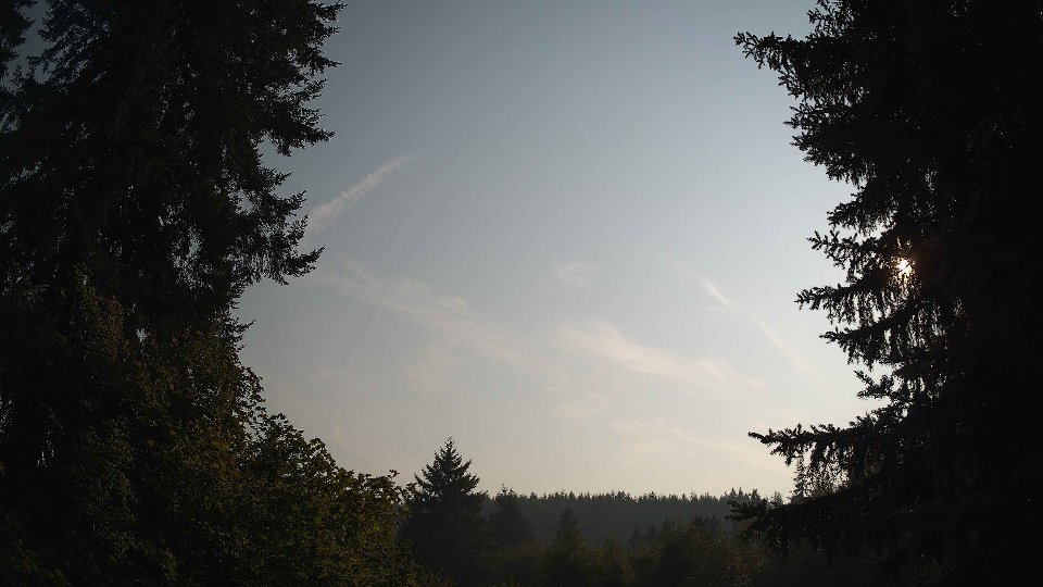 Pacific Northwest skyline timelapse on Aug 4th, 2026 at 5:45 PM