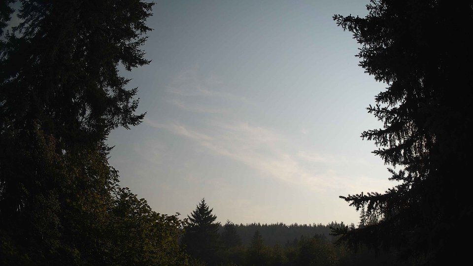 Pacific Northwest skyline timelapse on Aug 4th, 2026 at 6:00 PM