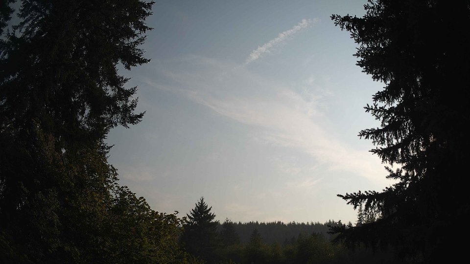 Pacific Northwest skyline timelapse on Aug 4th, 2026 at 6:15 PM