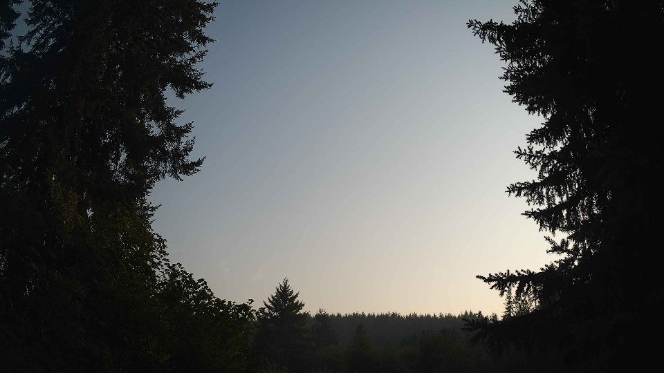 Pacific Northwest skyline timelapse on Aug 4th, 2026 at 7:15 PM