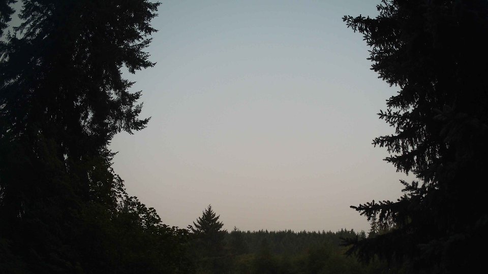 Pacific Northwest skyline timelapse frame from Aug 5th, 2026 at 5:45 AM