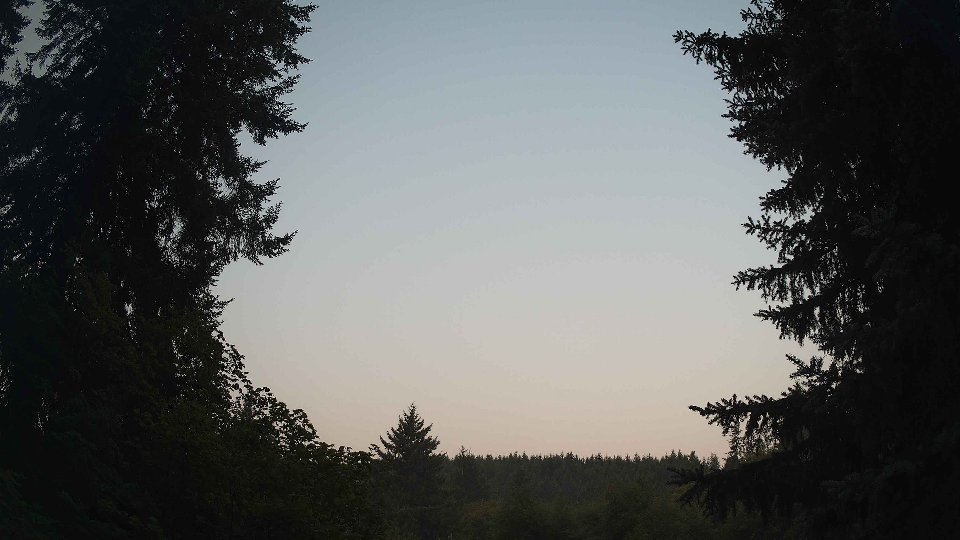 Pacific Northwest skyline timelapse frame from Aug 5th, 2026 at 6:15 AM