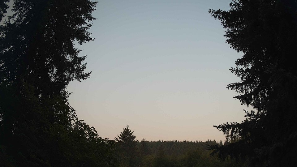 Pacific Northwest skyline timelapse frame from Aug 5th, 2026 at 6:30 AM