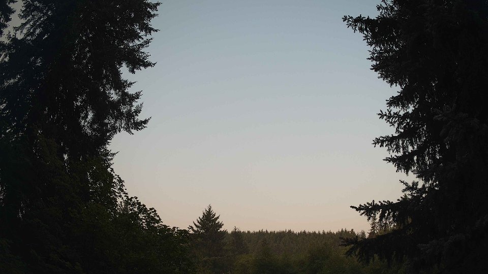 Pacific Northwest skyline timelapse frame from Aug 5th, 2026 at 6:45 AM