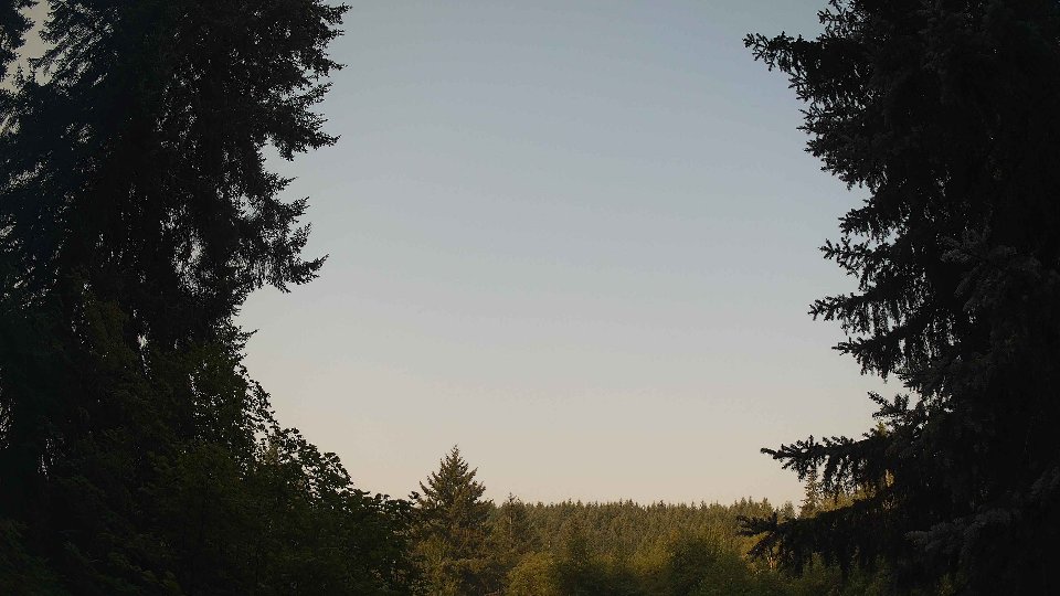 Pacific Northwest skyline timelapse frame from Aug 5th, 2026 at 8:00 AM