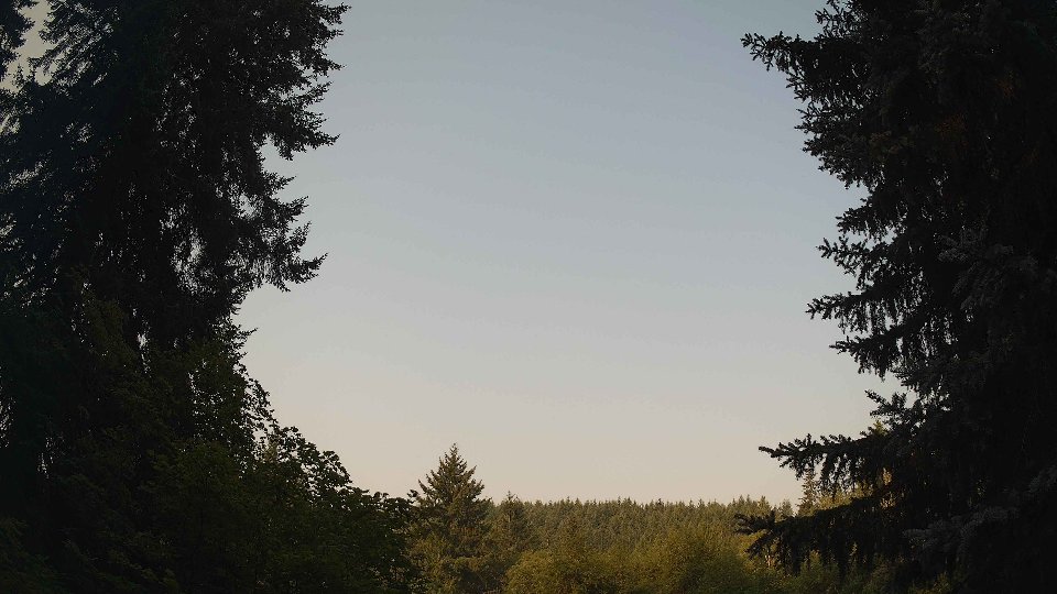 Pacific Northwest skyline timelapse frame from Aug 5th, 2026 at 8:15 AM