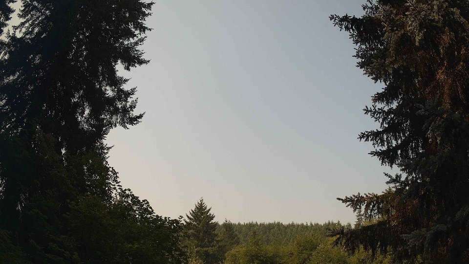 Pacific Northwest skyline timelapse frame from Aug 5th, 2026 at 9:45 AM