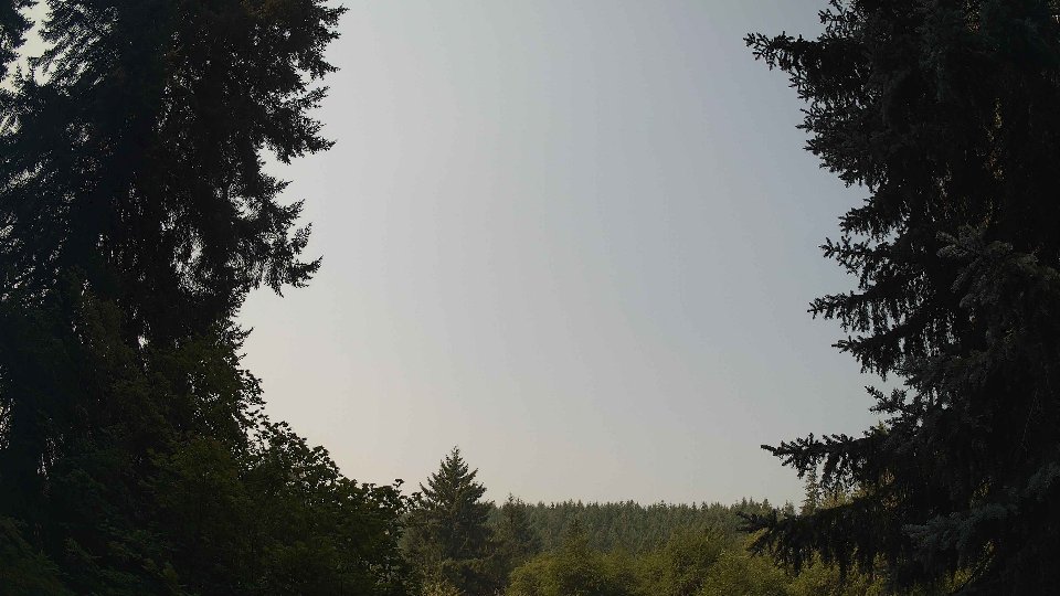 Pacific Northwest skyline timelapse frame from Aug 5th, 2026 at 10:45 AM