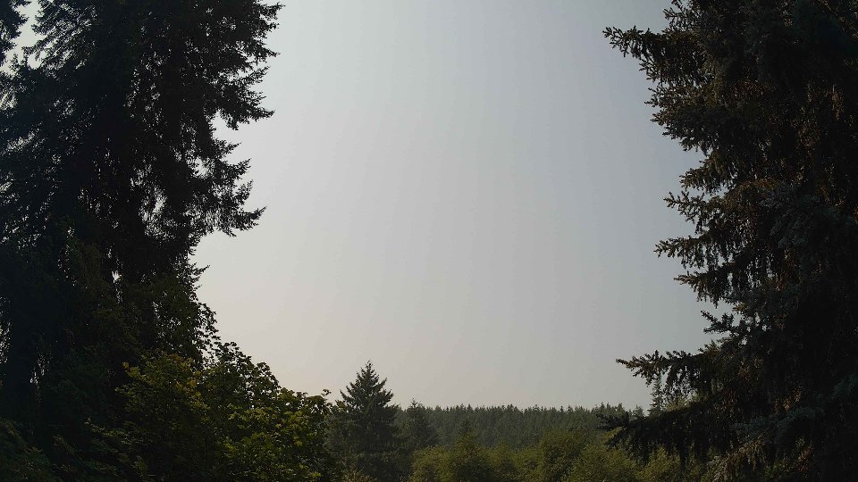 Pacific Northwest skyline timelapse frame from Aug 5th, 2026 at 11:45 AM
