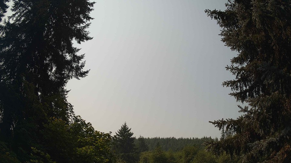 Pacific Northwest skyline timelapse frame from Aug 5th, 2026 at 12:00 PM