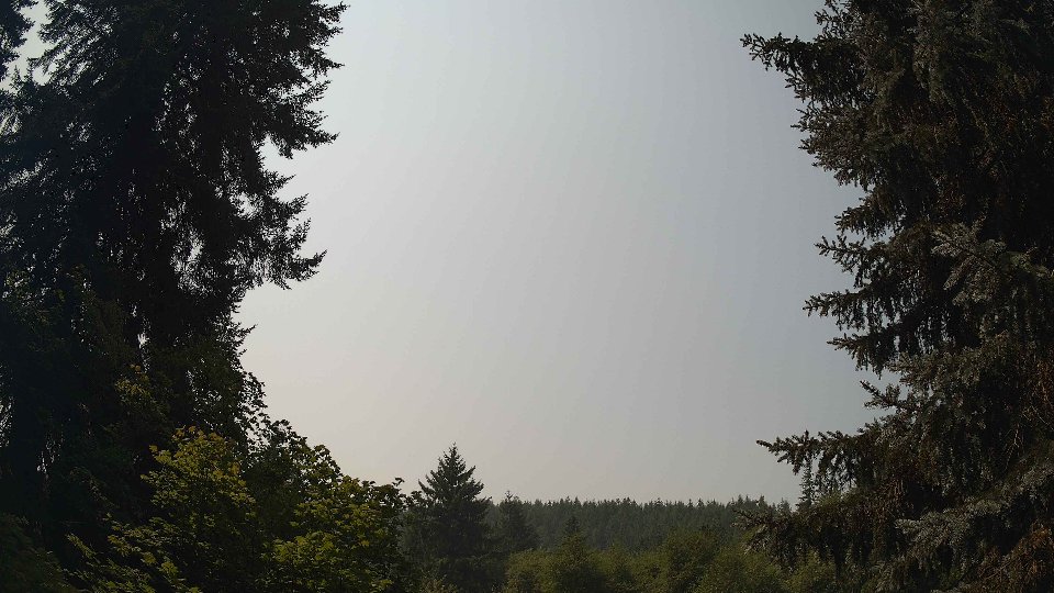 Pacific Northwest skyline timelapse frame from Aug 5th, 2026 at 12:15 PM