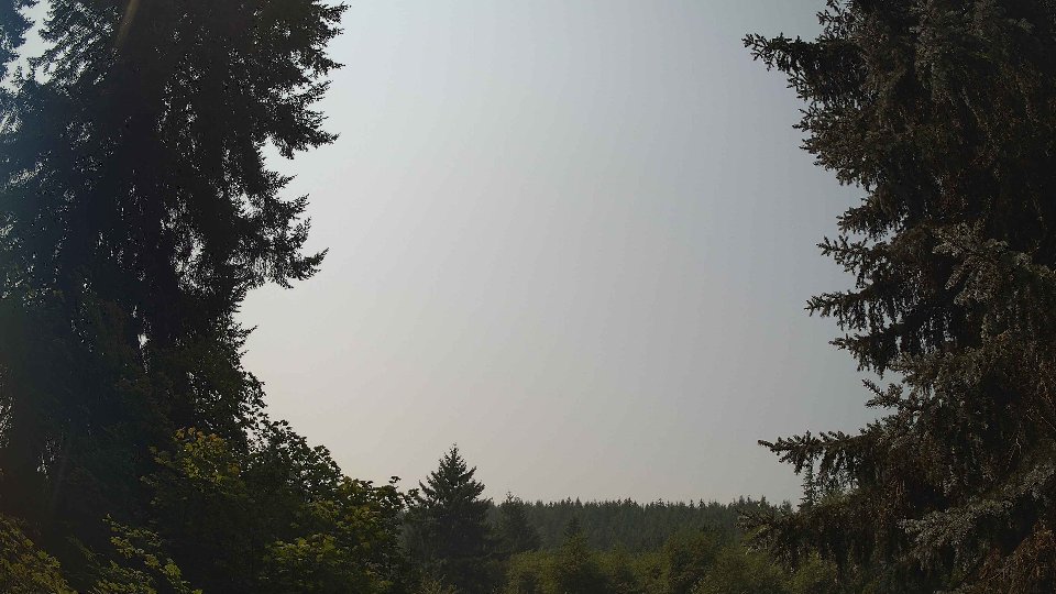 Pacific Northwest skyline timelapse frame from Aug 5th, 2026 at 12:30 PM