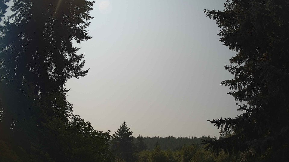 Pacific Northwest skyline timelapse frame from Aug 5th, 2026 at 1:15 PM