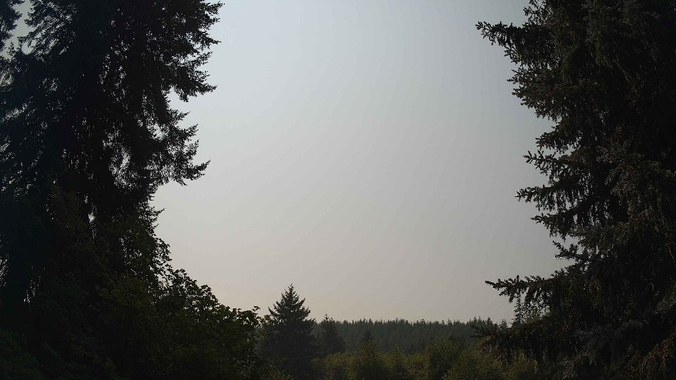 Pacific Northwest skyline timelapse frame from Aug 5th, 2026 at 1:30 PM