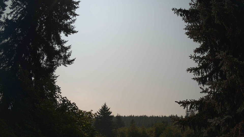 Pacific Northwest skyline timelapse frame from Aug 5th, 2026 at 1:45 PM