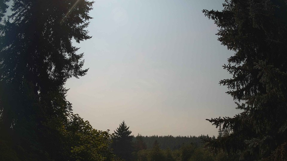 Pacific Northwest skyline timelapse frame from Aug 5th, 2026 at 2:00 PM