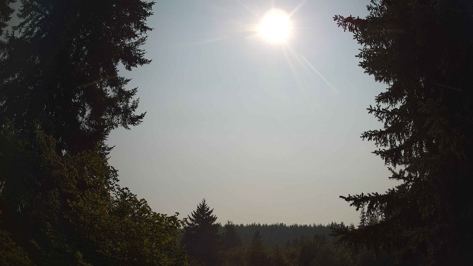 Pacific Northwest skyline timelapse frame from Aug 5th, 2026 at 3:45 PM