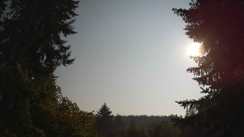 Pacific Northwest skyline timelapse frame from Aug 5th, 2026 at 5:15 PM
