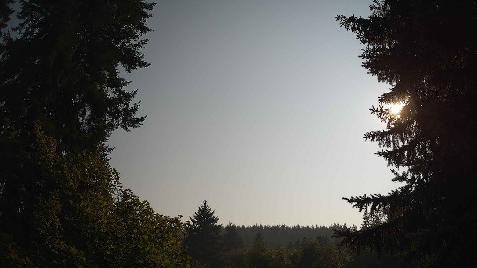 Pacific Northwest skyline timelapse frame from Aug 5th, 2026 at 5:30 PM