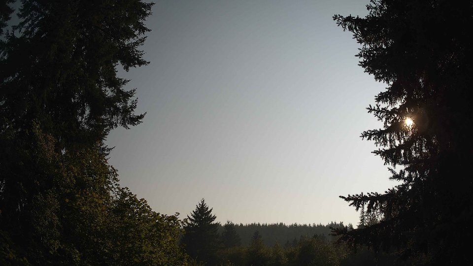 Pacific Northwest skyline timelapse frame from Aug 5th, 2026 at 5:45 PM