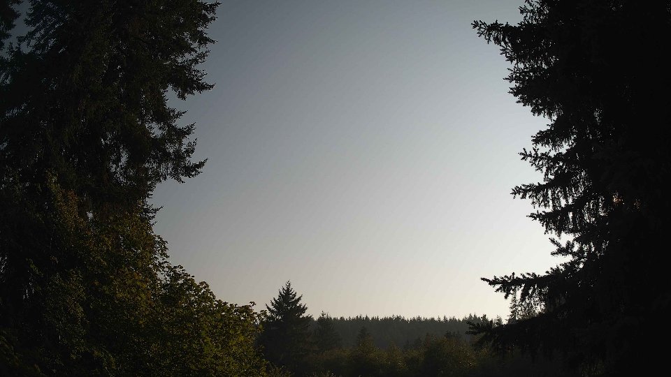 Pacific Northwest skyline timelapse frame from Aug 5th, 2026 at 6:15 PM