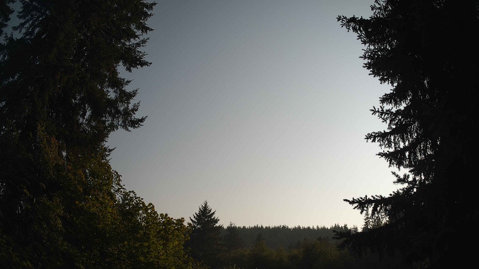 Pacific Northwest skyline timelapse frame from Aug 5th, 2026 at 6:30 PM