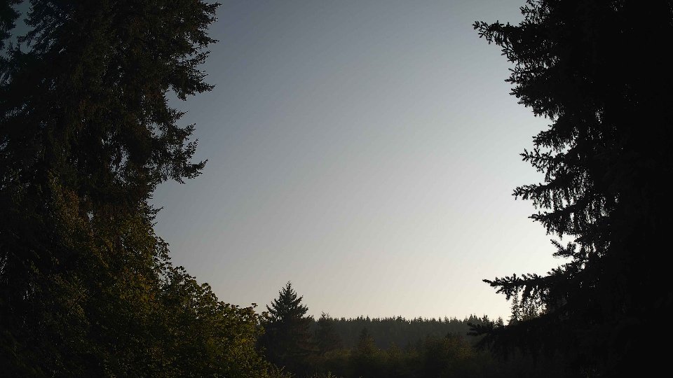 Pacific Northwest skyline timelapse frame from Aug 5th, 2026 at 6:45 PM