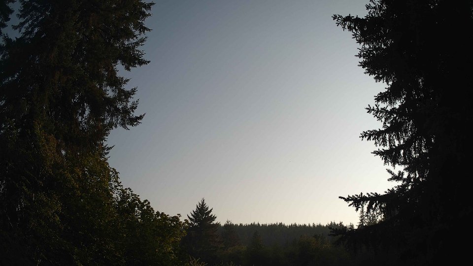 Pacific Northwest skyline timelapse frame from Aug 5th, 2026 at 7:00 PM