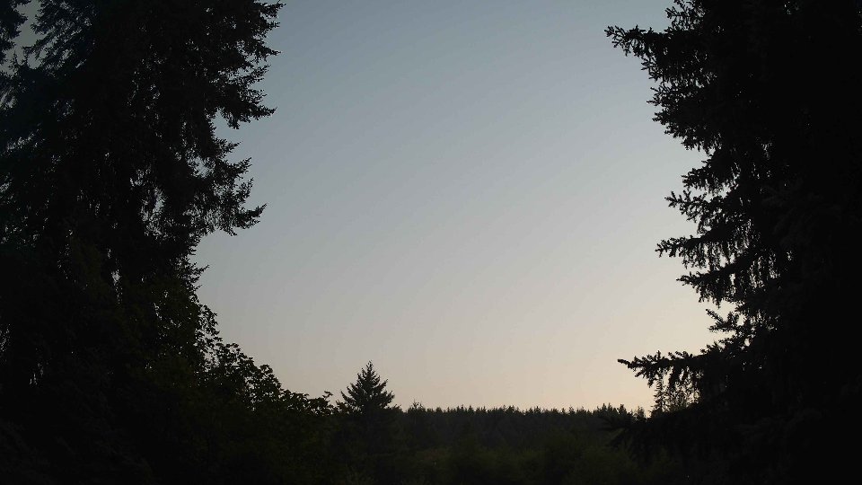 Pacific Northwest skyline timelapse frame from Aug 5th, 2026 at 8:45 PM