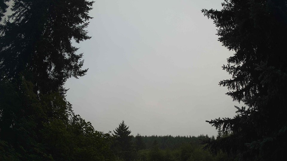 Pacific Northwest skyline timelapse frame from Aug 6th, 2026 at 7:30 AM