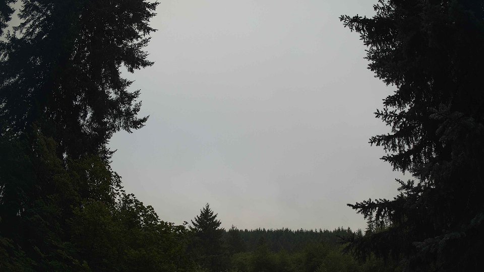 Pacific Northwest skyline timelapse frame from Aug 6th, 2026 at 7:45 AM