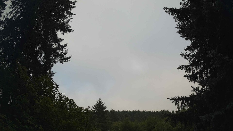 Pacific Northwest skyline timelapse frame from Aug 6th, 2026 at 8:30 AM