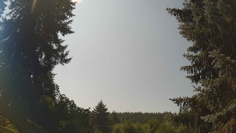 Pacific Northwest skyline timelapse frame from Aug 6th, 2026 at 12:45 PM