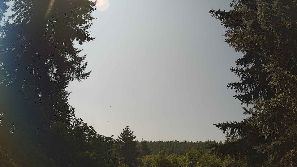 Pacific Northwest skyline timelapse frame from Aug 6th, 2026 at 1:00 PM