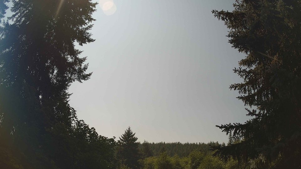 Pacific Northwest skyline timelapse frame from Aug 6th, 2026 at 1:15 PM