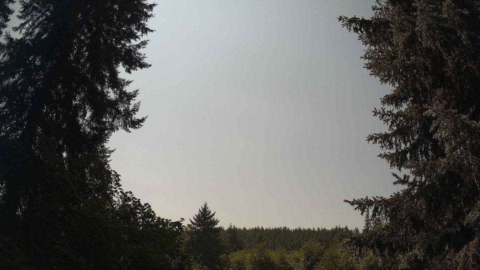 Pacific Northwest skyline timelapse frame from Aug 6th, 2026 at 1:30 PM